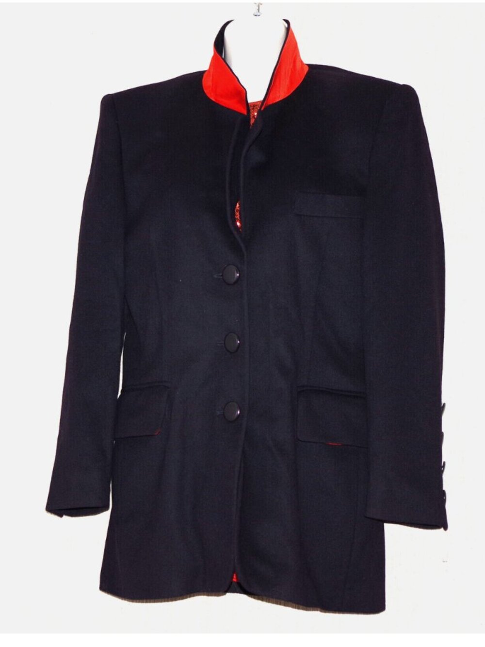 Escada by Margaretha Ley Wool Cashmere Blazer Jacket Coat Size: 38